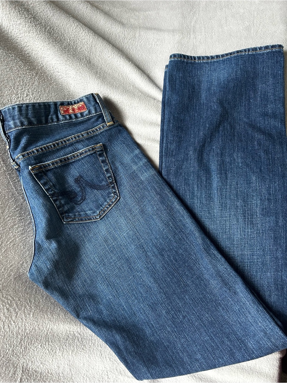 Ag Adriano Goldschmied Women's Medium Blue Bootcut Jeans